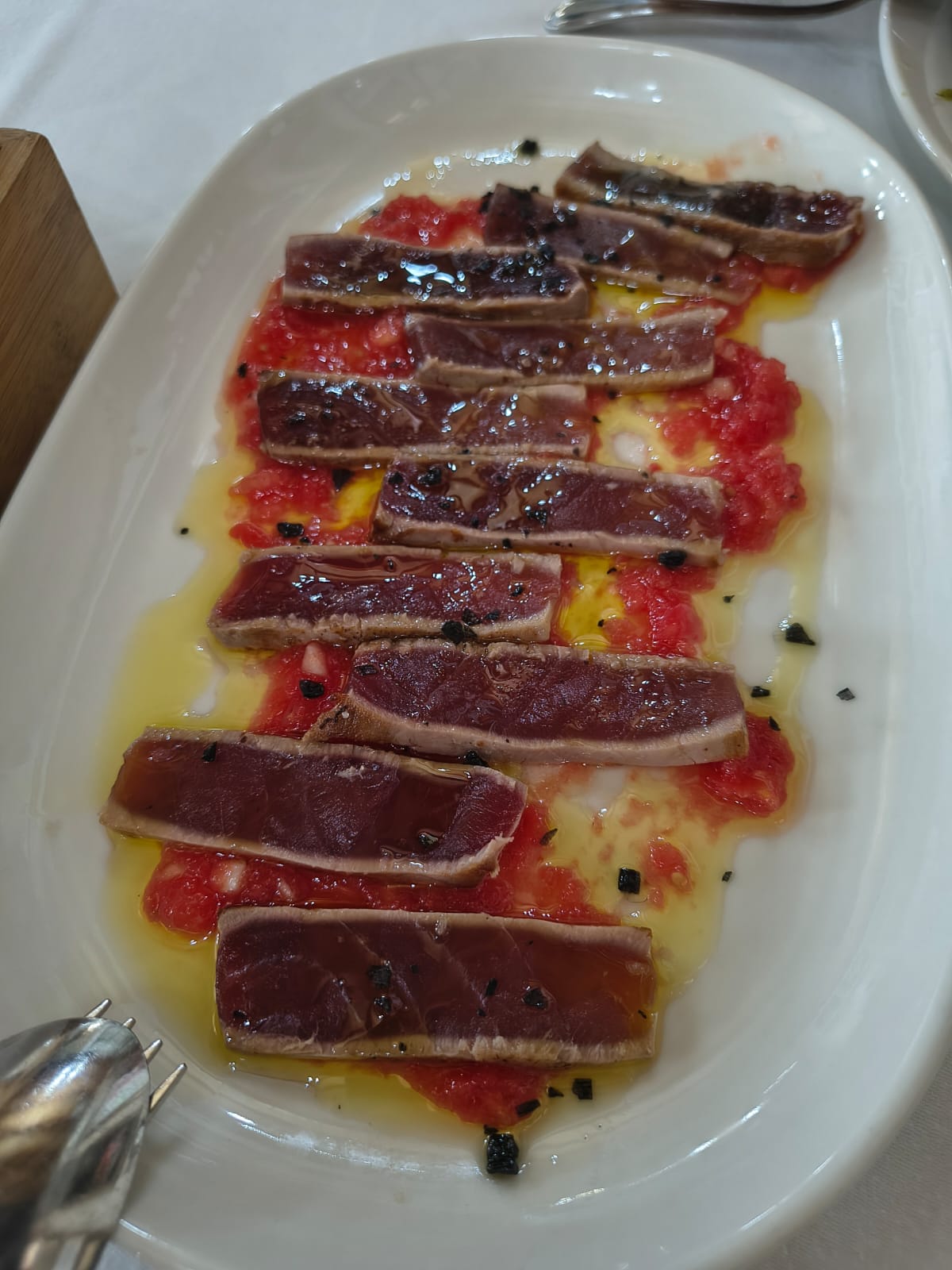 Tiras de lomo de atún